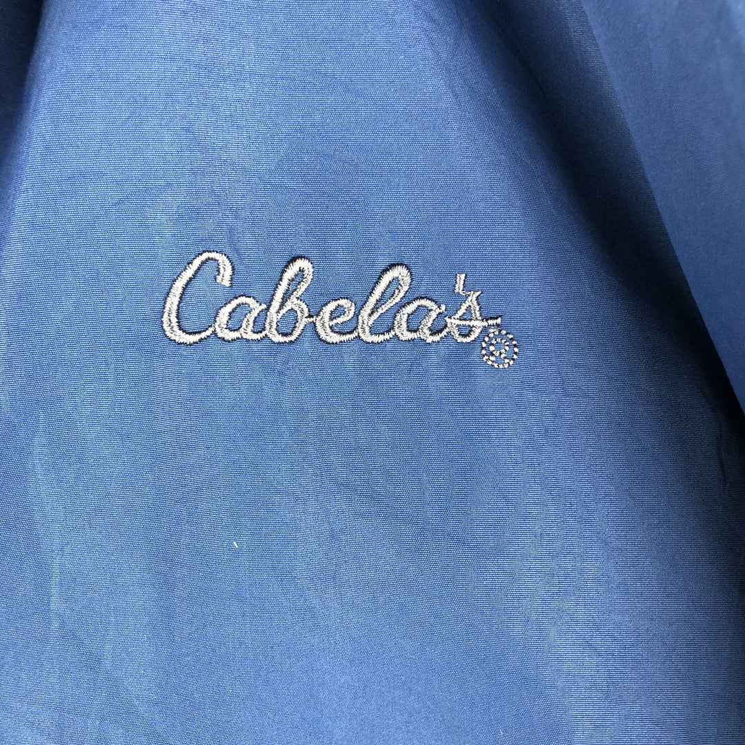 90s-00'S Cabelas padded windbreaker, men's size XL polyester navy blue type Vintage Second Hand