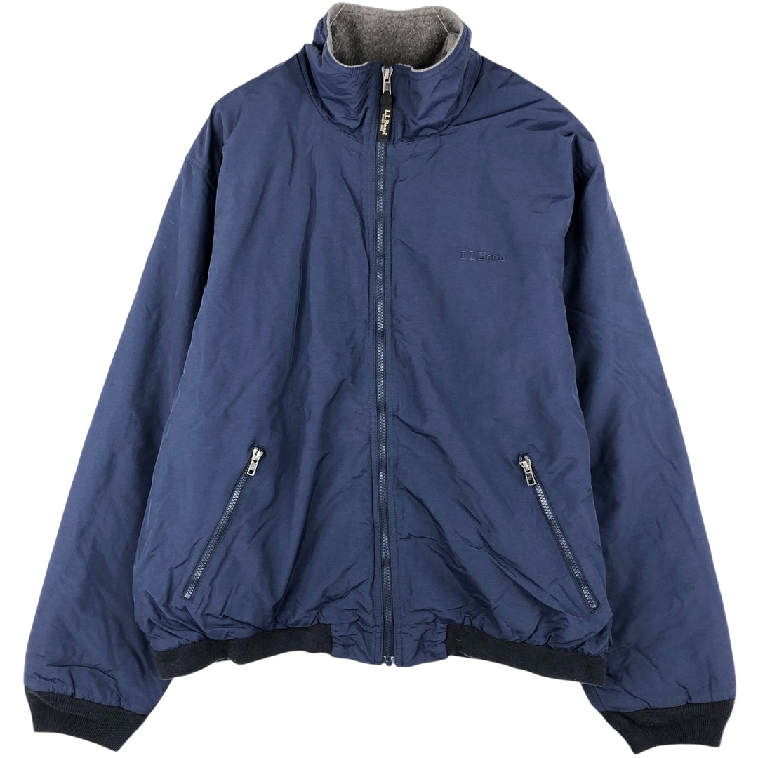 90s-00'S LLBean Padded Puffer Jacket, Men's Size XL Nylon navy blue type Vintage Second Hand