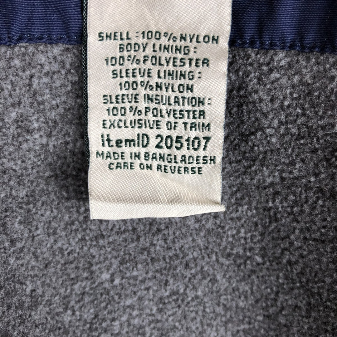90s-00'S LLBean Padded Puffer Jacket, Men's Size XL Nylon navy blue type Vintage Second Hand
