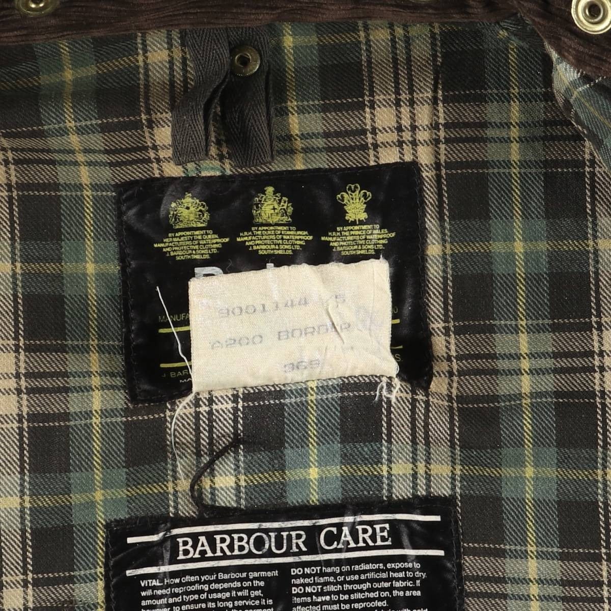 Vintage 1980s-1990'S Barbour Border Jacket, Old 3 Warrant, Waxed