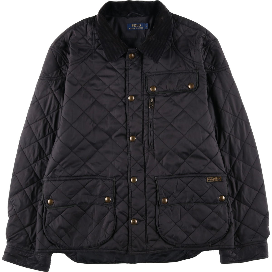 Ralph Lauren POLO by Ralph Lauren Quilted Puffer Jacket, Men's Size L polyester black type Vintage Second Hand