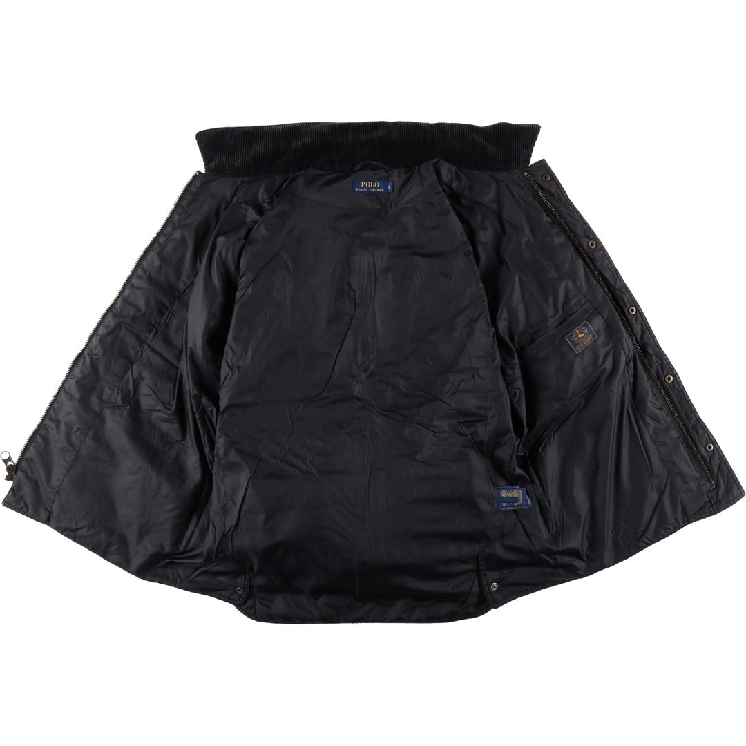 Ralph Lauren POLO by Ralph Lauren Quilted Puffer Jacket, Men's Size L polyester black type Vintage Second Hand
