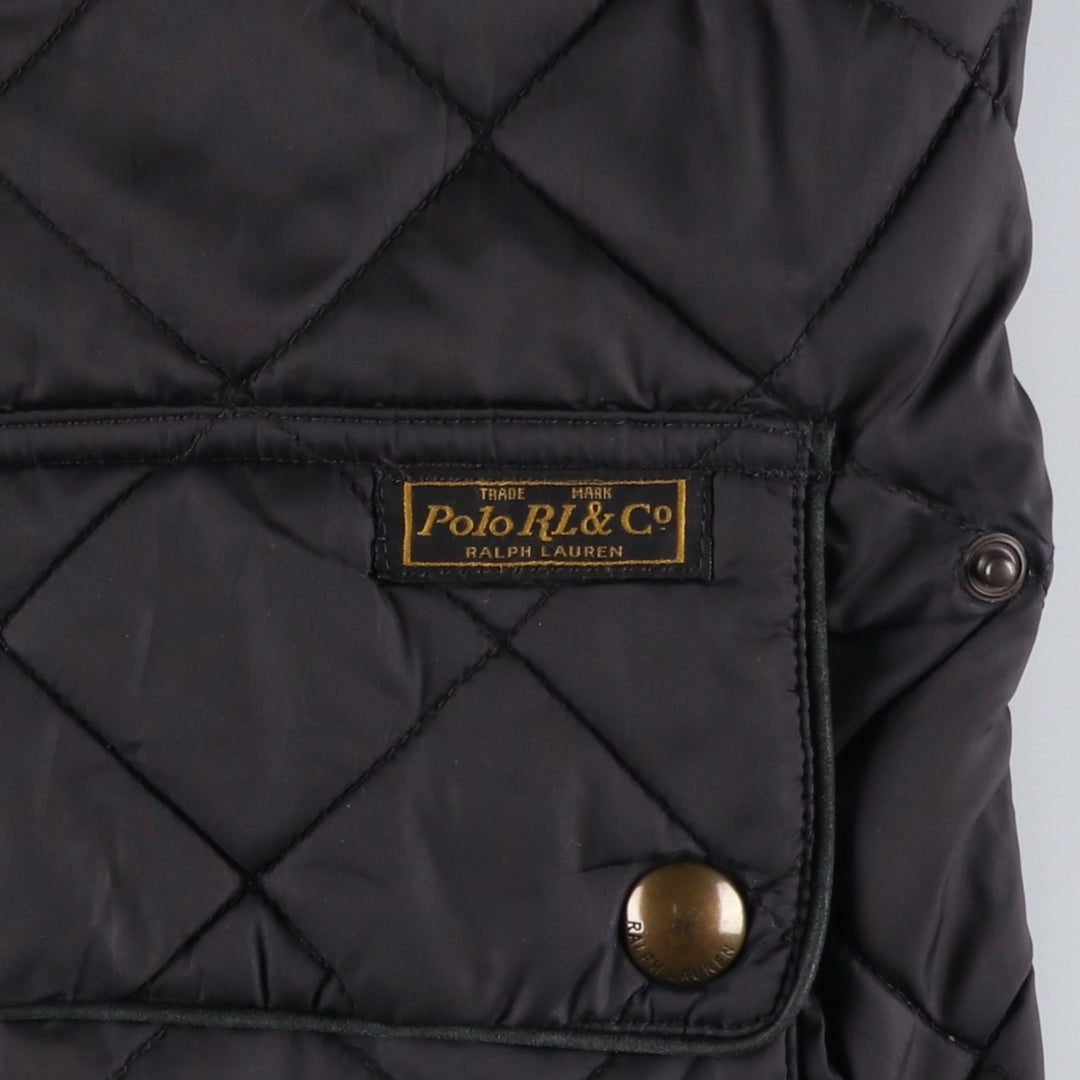 Ralph Lauren POLO by Ralph Lauren Quilted Puffer Jacket, Men's Size L polyester black type Vintage Second Hand