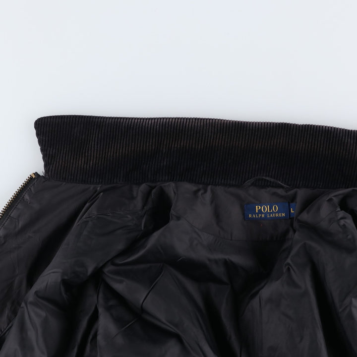 Ralph Lauren POLO by Ralph Lauren Quilted Puffer Jacket, Men's Size L polyester black type Vintage Second Hand