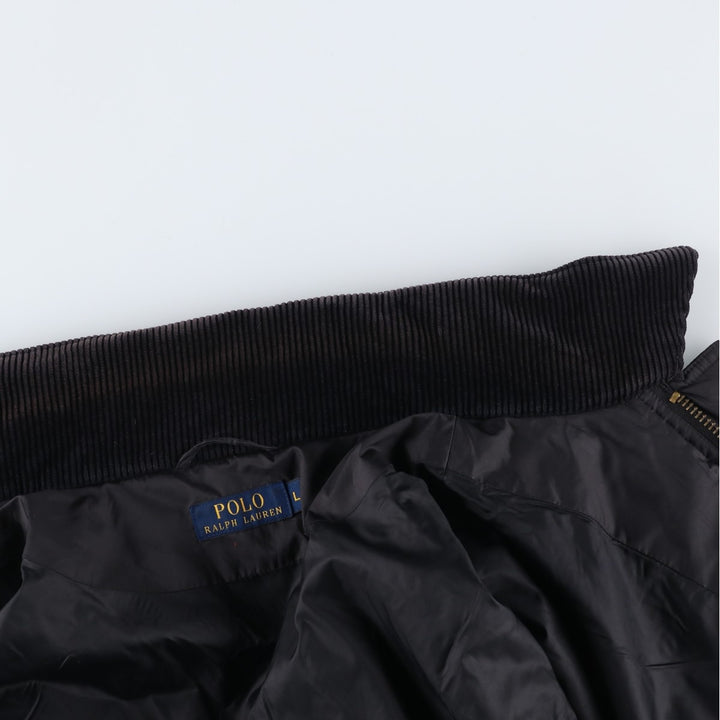 Ralph Lauren POLO by Ralph Lauren Quilted Puffer Jacket, Men's Size L polyester black type Vintage Second Hand