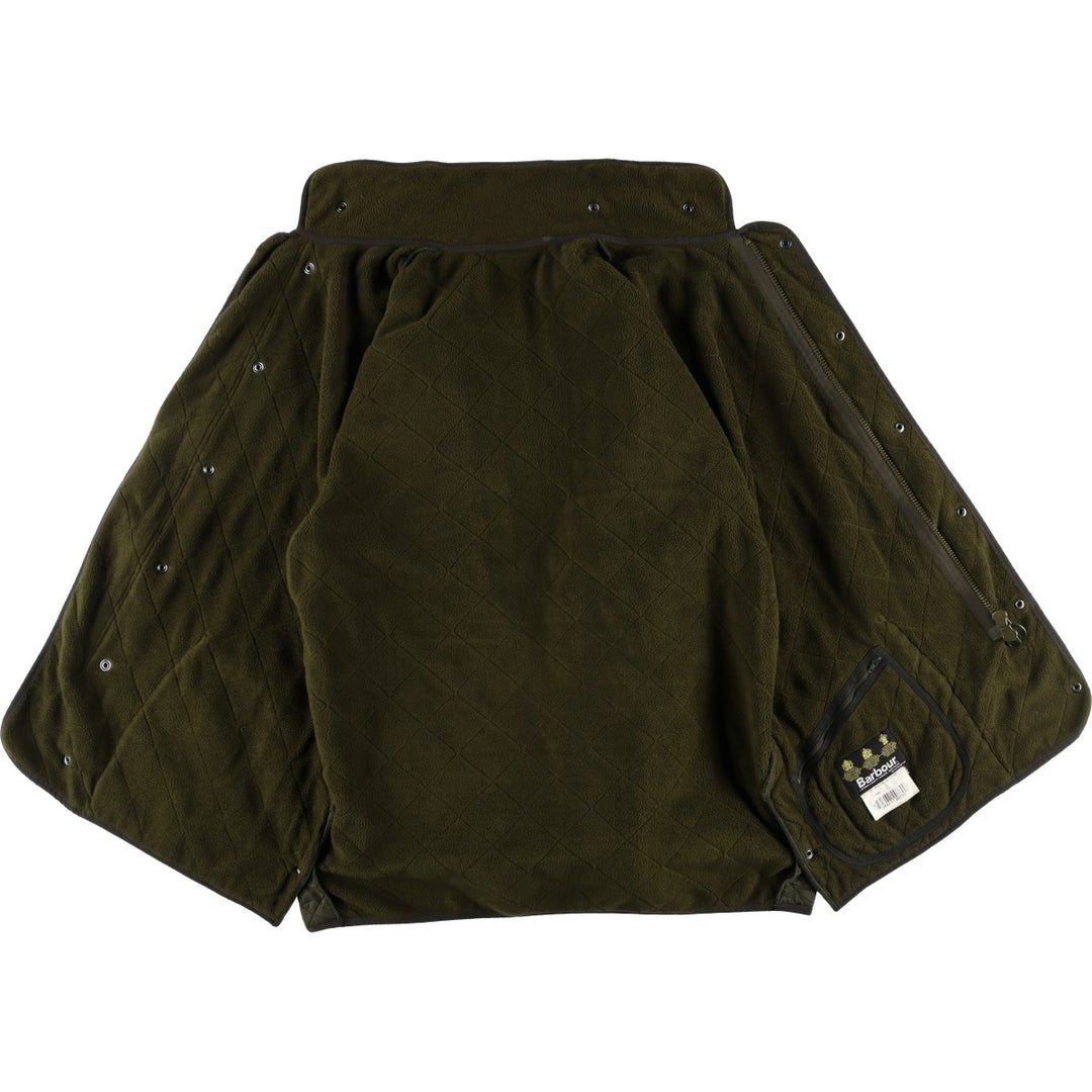 2000s~ Barbour 3 Warrant Quilted Puffer Jacket, Men's Size L polyamide Khaki type sage green Vintage Second Hand