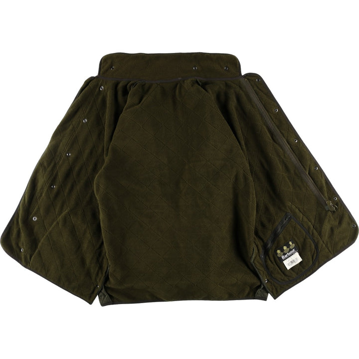 2000s~ Barbour 3 Warrant Quilted Puffer Jacket, Men's Size L polyamide Khaki type sage green Vintage Second Hand