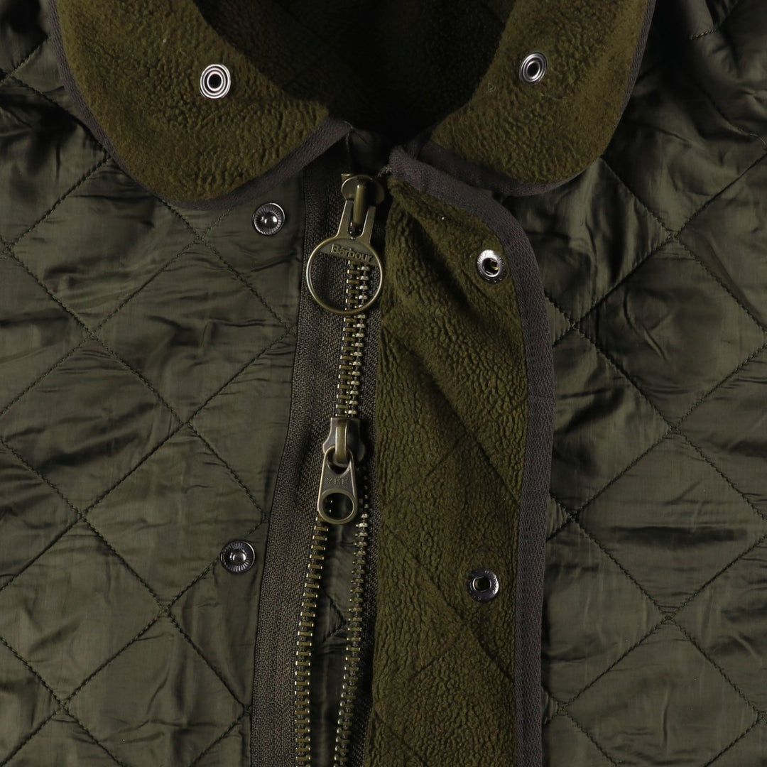 2000s~ Barbour 3 Warrant Quilted Puffer Jacket, Men's Size L polyamide Khaki type sage green Vintage Second Hand