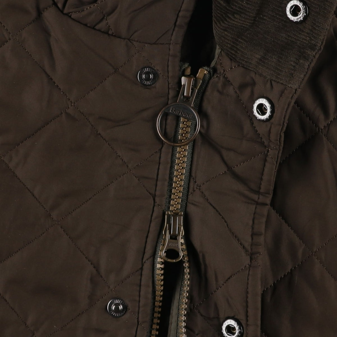 Barbour Quilted Jacket Puffer Jacket Men's L size polyester Khaki type Vintage Second Hand