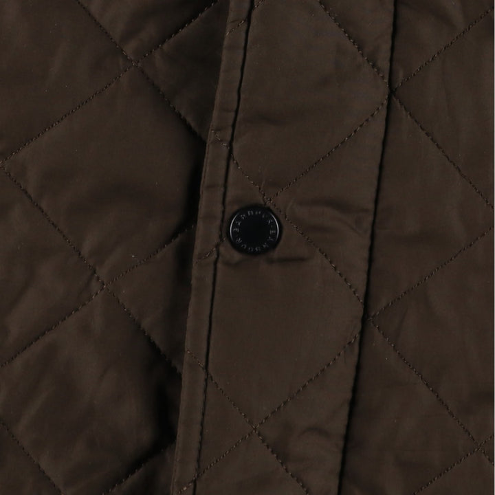 Barbour Quilted Jacket Puffer Jacket Men's L size polyester Khaki type Vintage Second Hand