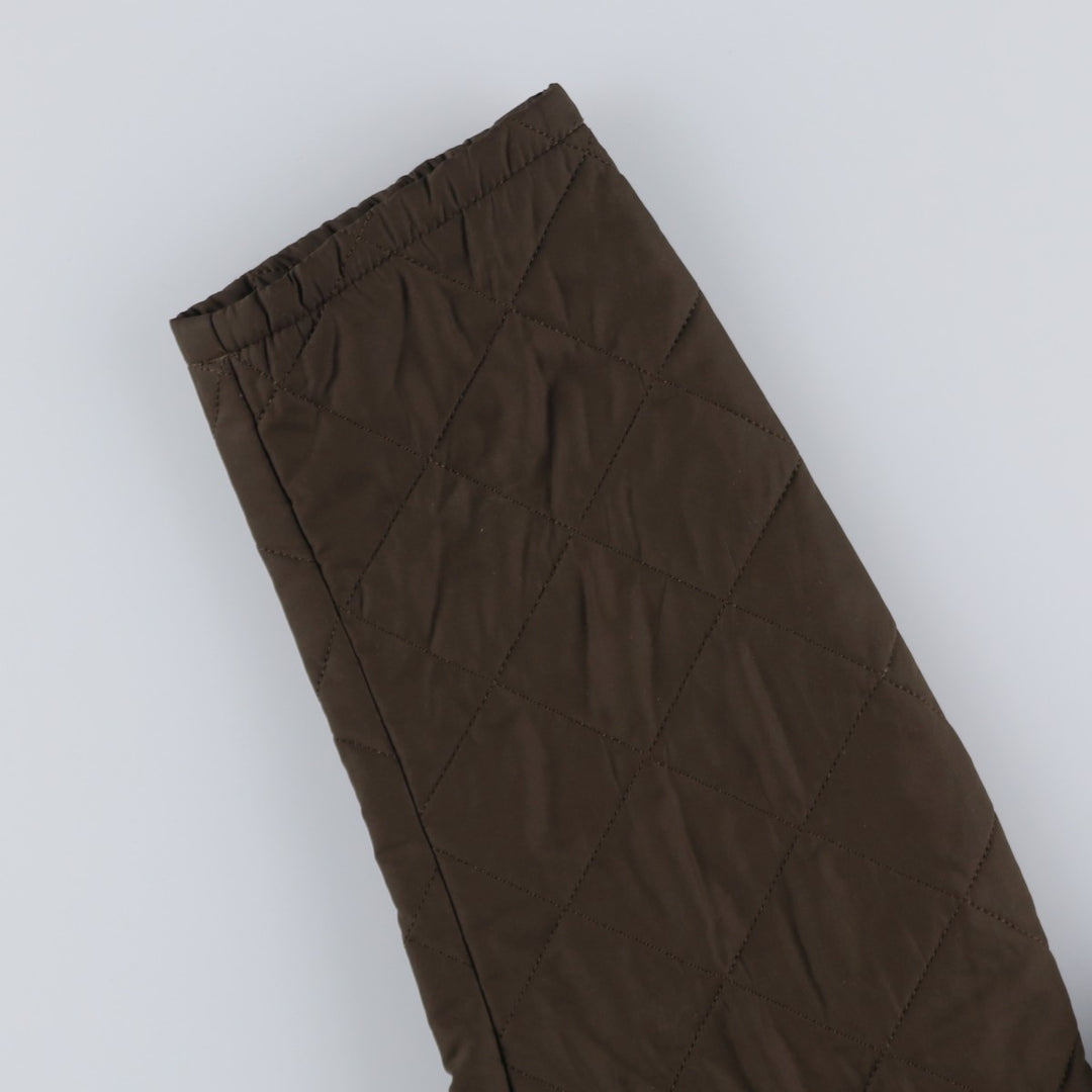 Barbour Quilted Jacket Puffer Jacket Men's L size polyester Khaki type Vintage Second Hand