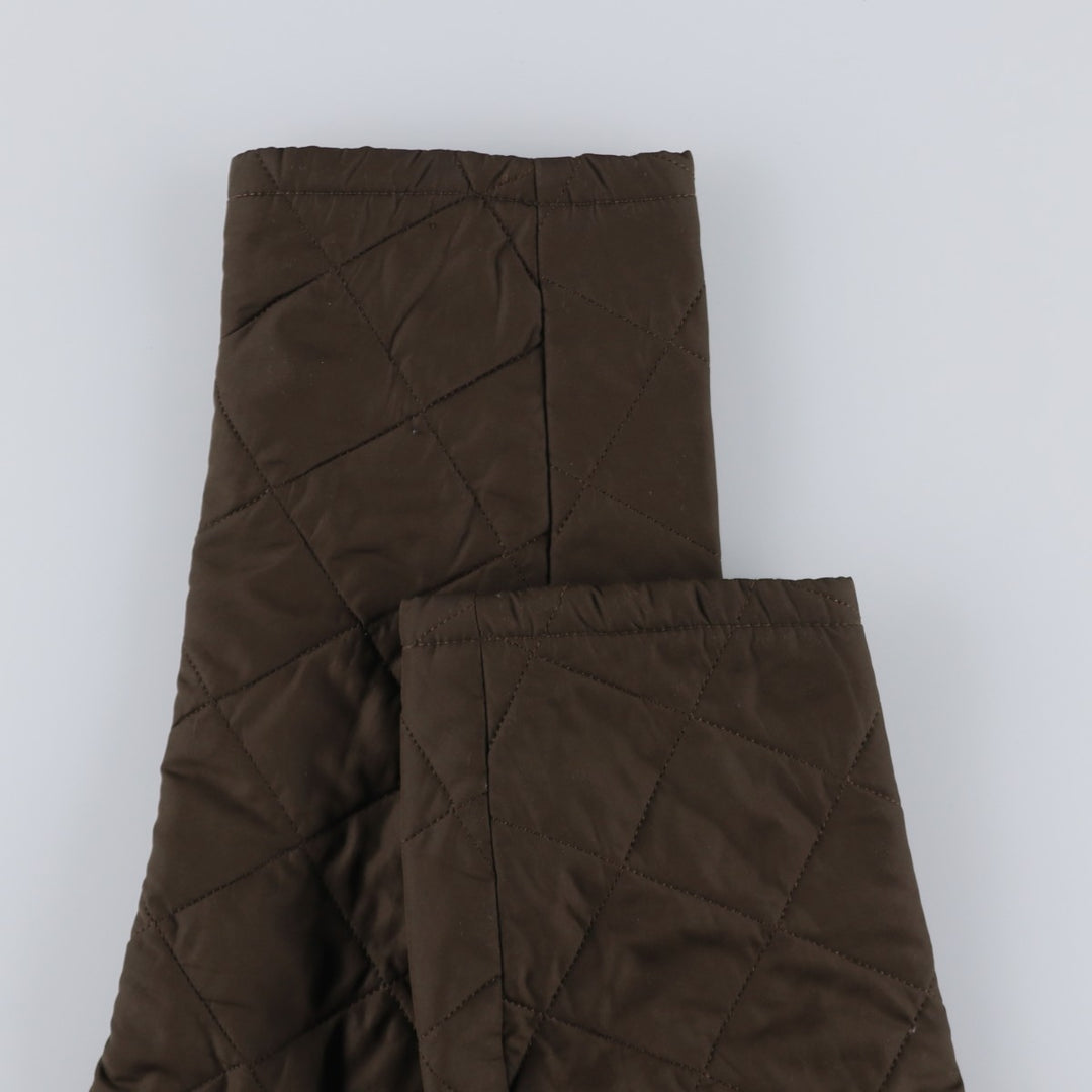 Barbour Quilted Jacket Puffer Jacket Men's L size polyester Khaki type Vintage Second Hand