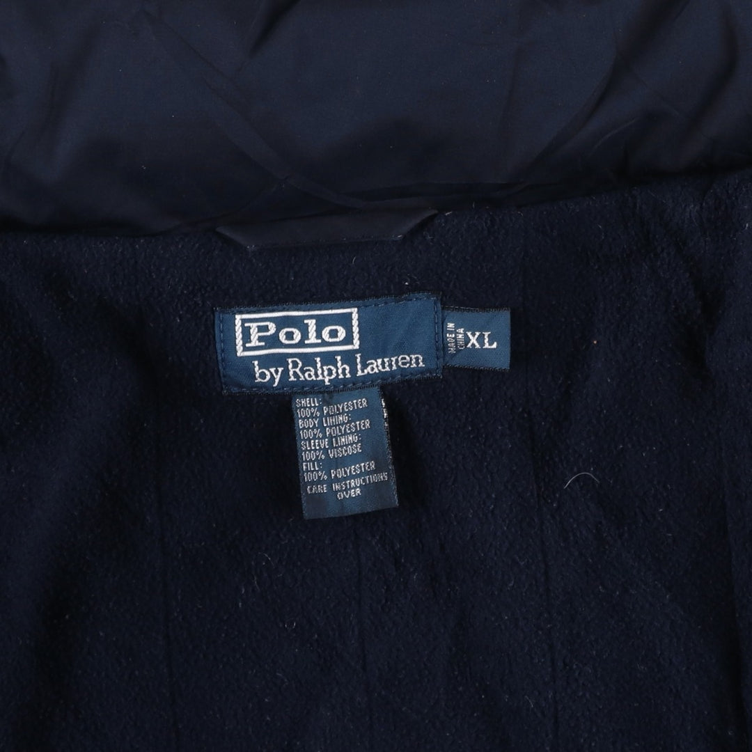 Ralph Lauren POLO by Ralph Lauren padded jacket puffer jacket men's XL size polyester navy blue type Vintage Second Hand