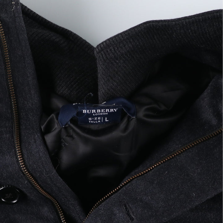 Burberry's BURBERRY LONDON padded half coat, men's size L wool Charcoal Vintage Second Hand