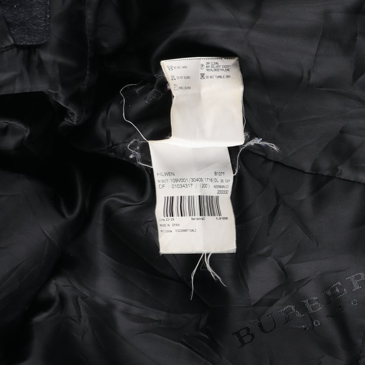 Burberry's BURBERRY LONDON padded half coat, men's size L wool Charcoal Vintage Second Hand