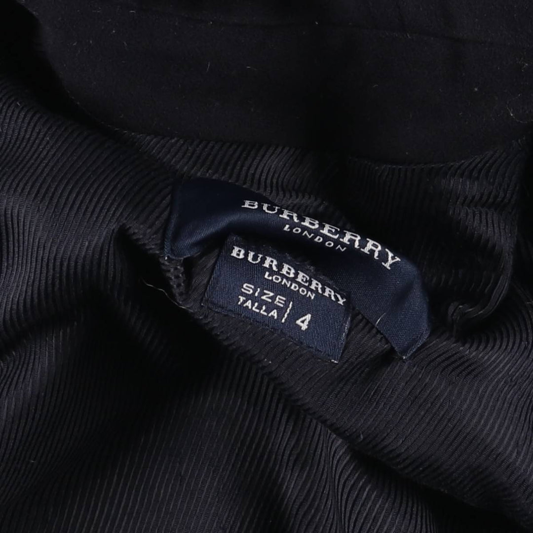 Burberry's BURBERRY LONDON hooded half coat, men's size M wool navy blue type Vintage Second Hand