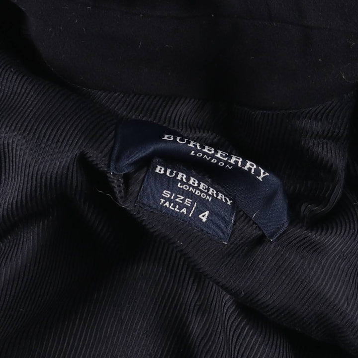 Burberry's BURBERRY LONDON hooded half coat, men's size M wool navy blue type Vintage Second Hand