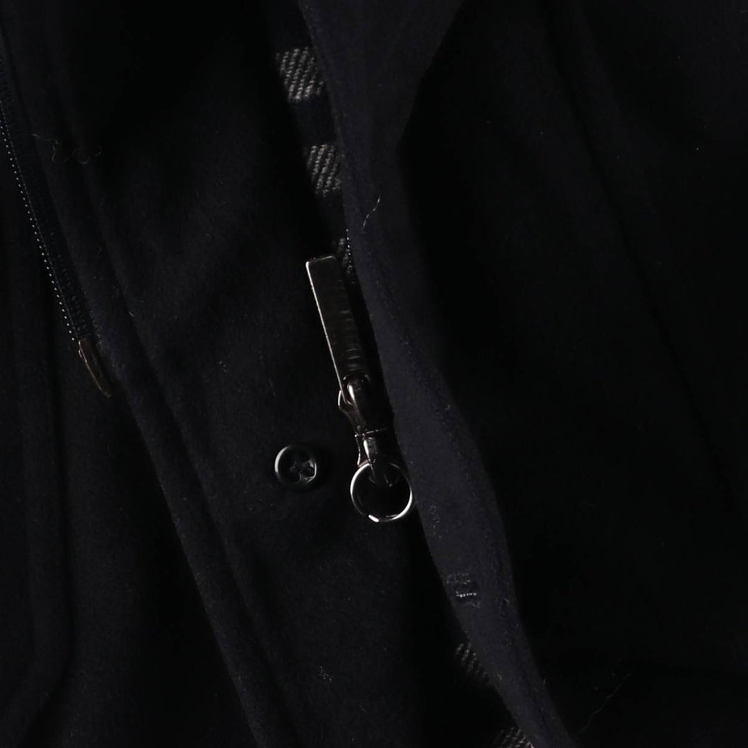 Burberry's BURBERRY LONDON hooded half coat, men's size M wool navy blue type Vintage Second Hand