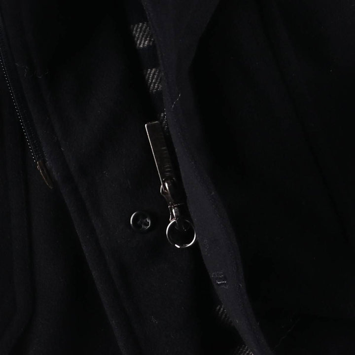 Burberry's BURBERRY LONDON hooded half coat, men's size M wool navy blue type Vintage Second Hand