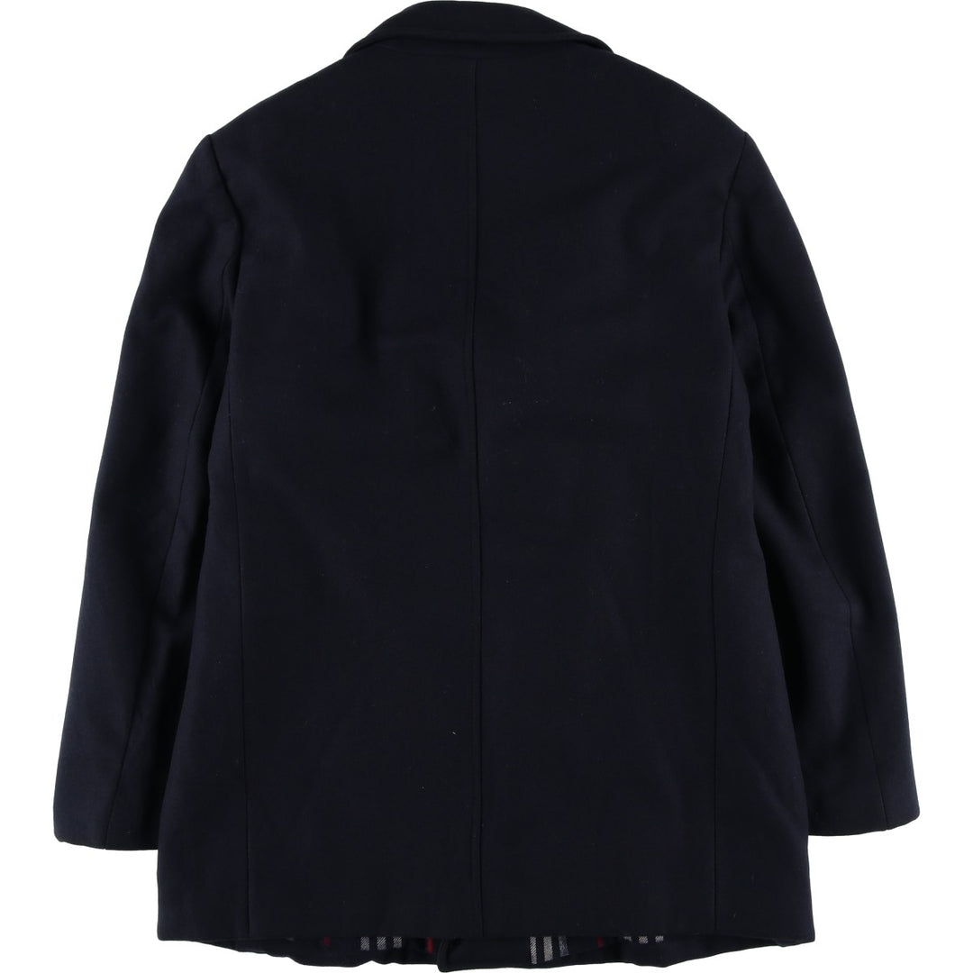 Burberry's peacoat, men's size L unclear navy blue type Vintage Second Hand