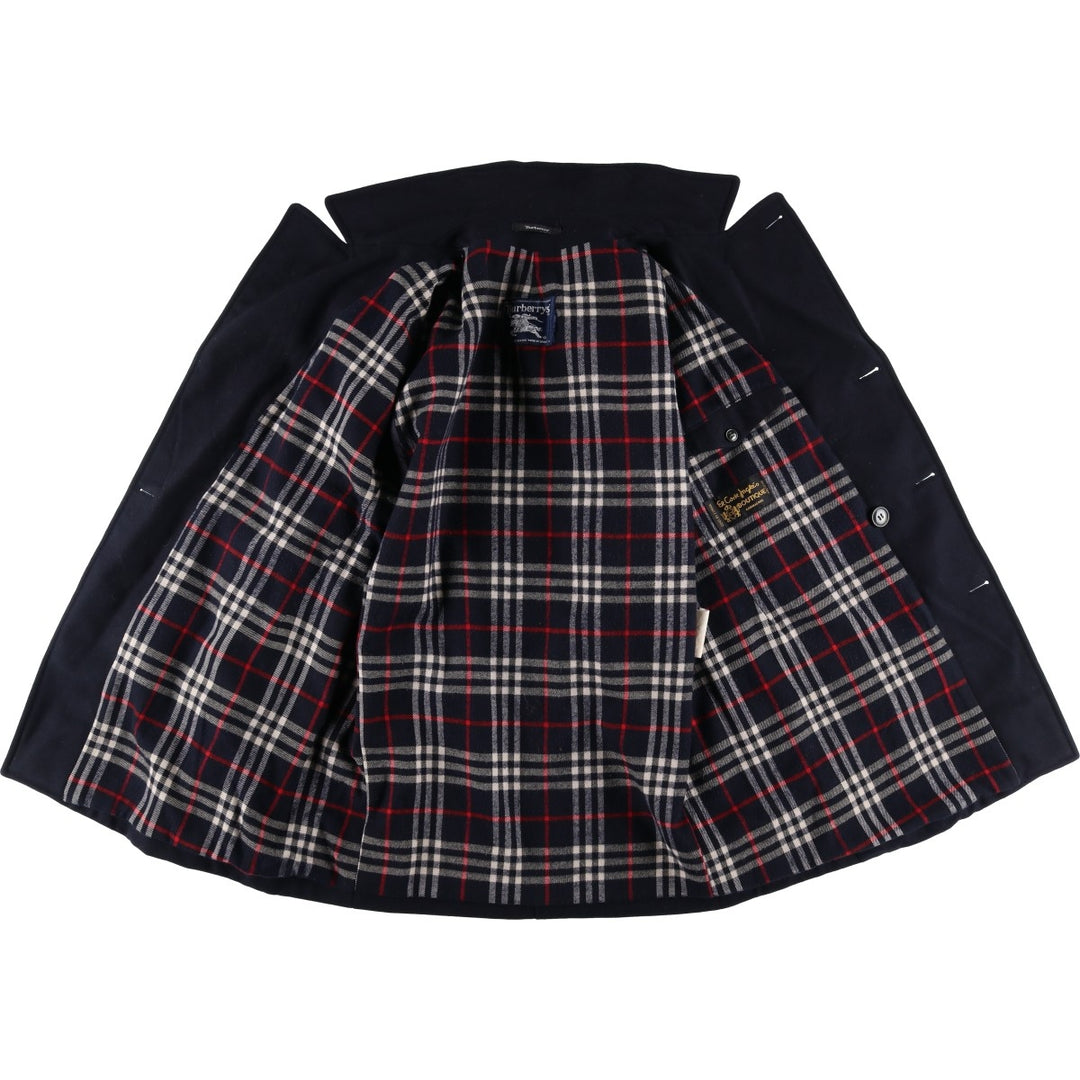 Burberry's peacoat, men's size L unclear navy blue type Vintage Second Hand