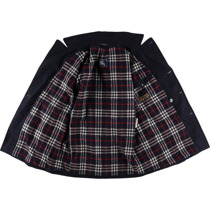 Burberry's peacoat, men's size L unclear navy blue type Vintage Second Hand