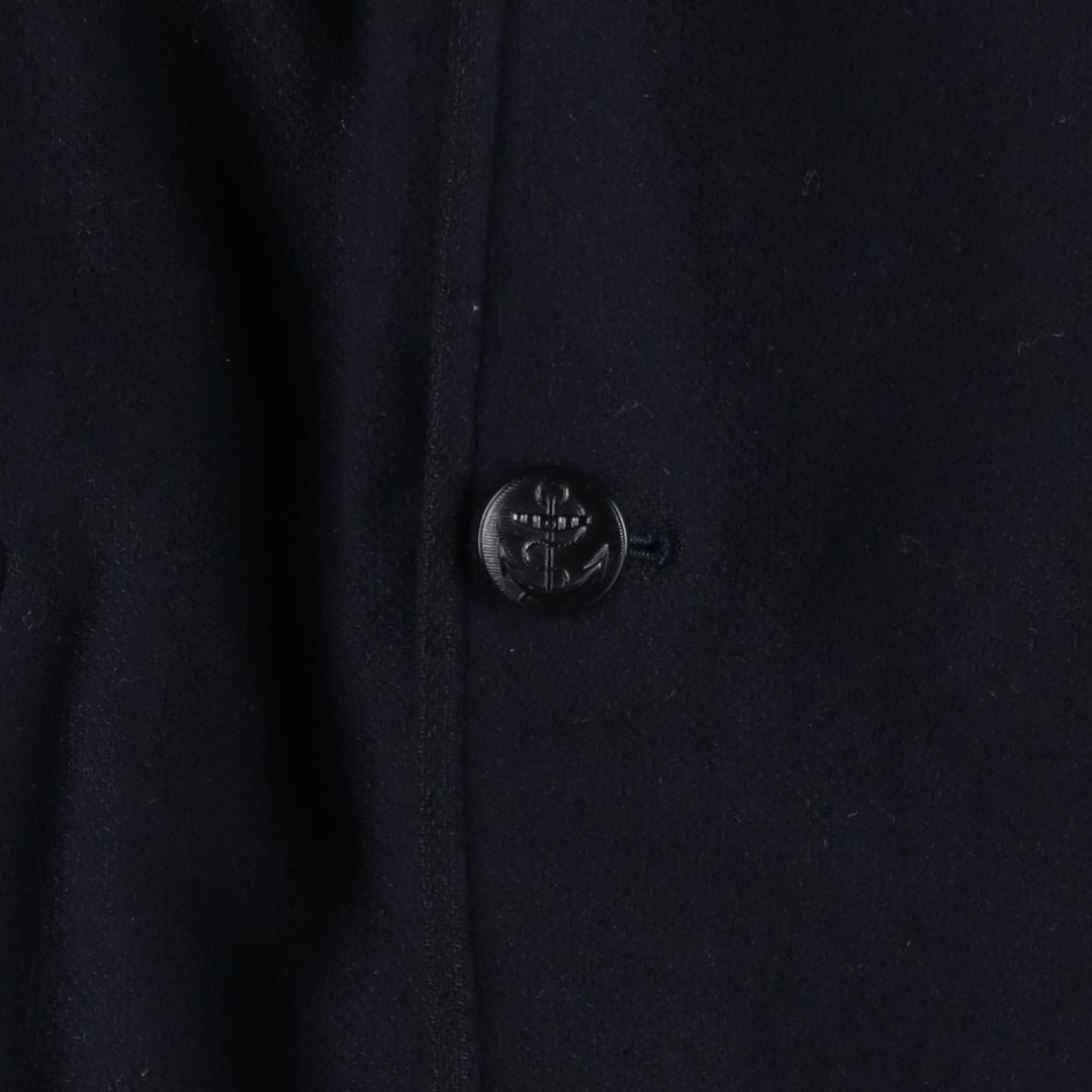 Burberry's peacoat, men's size L unclear navy blue type Vintage Second Hand