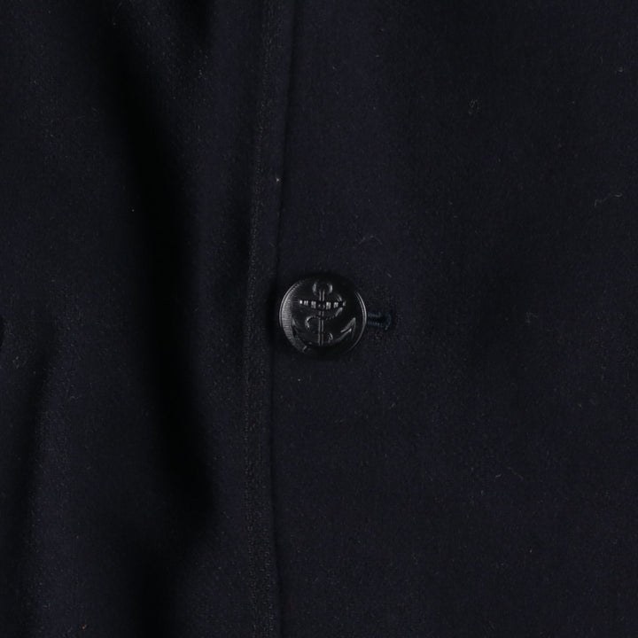 Burberry's peacoat, men's size L unclear navy blue type Vintage Second Hand