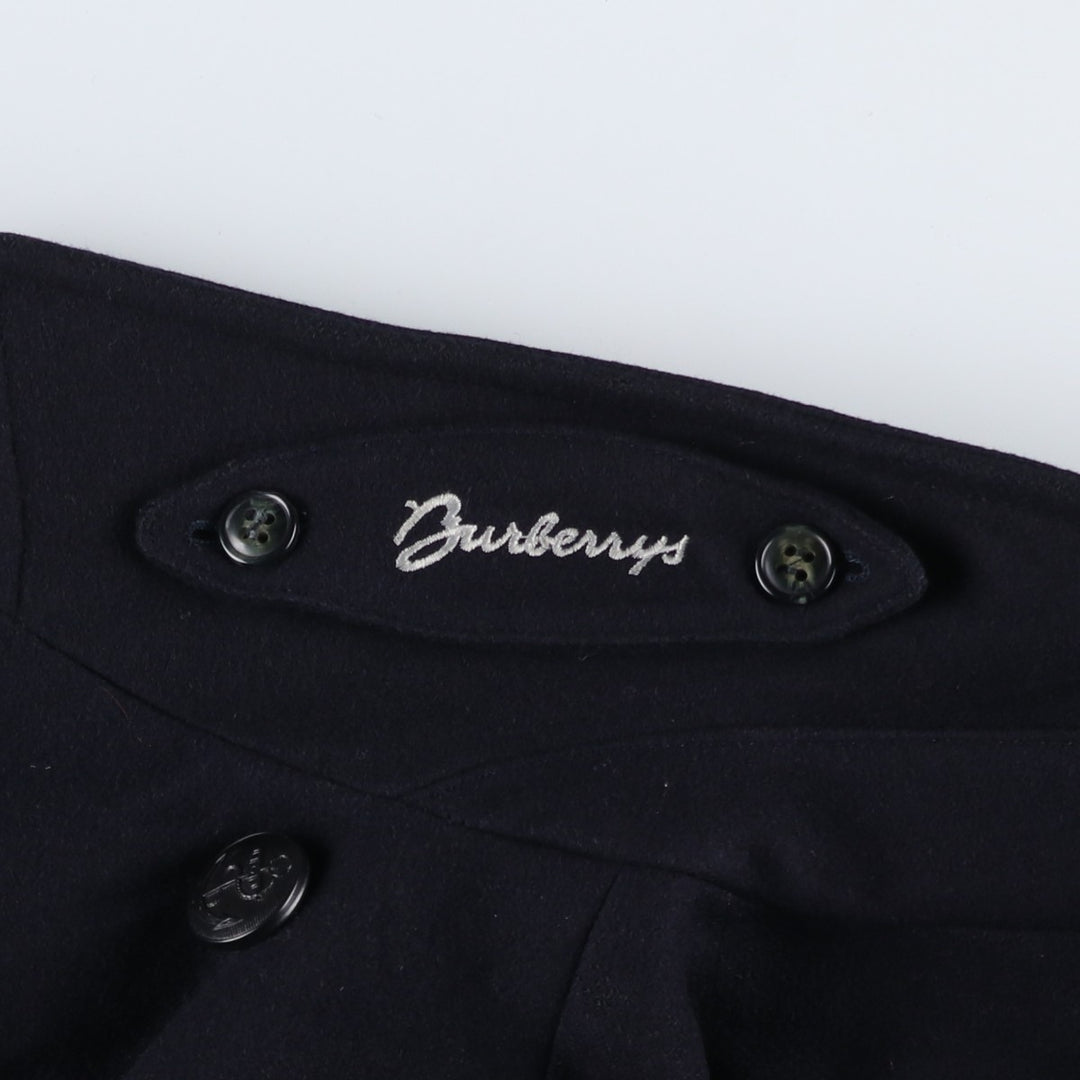 Burberry's peacoat, men's size L unclear navy blue type Vintage Second Hand