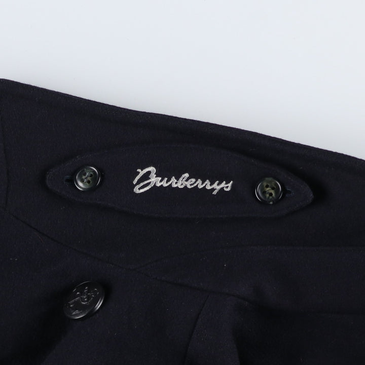 Burberry's peacoat, men's size L unclear navy blue type Vintage Second Hand