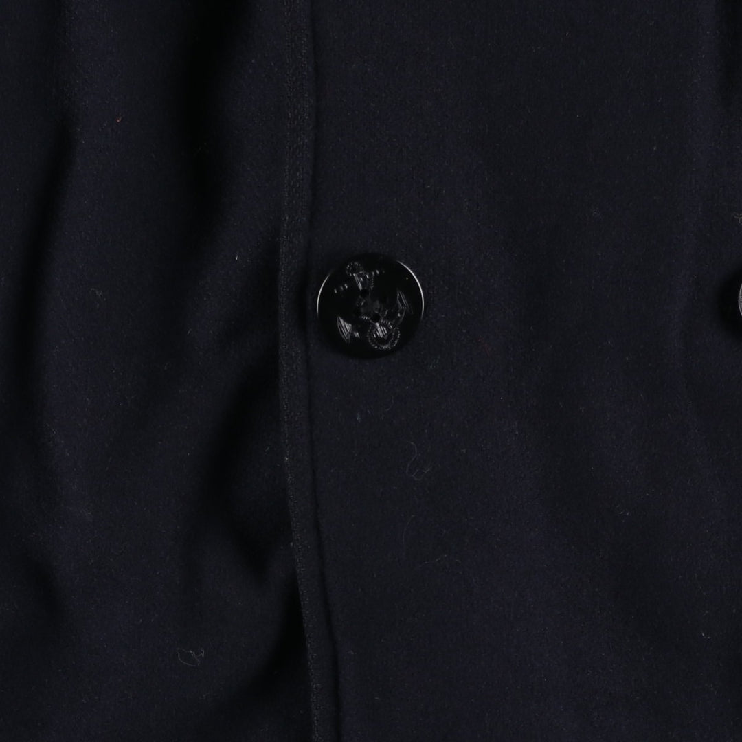 Burberry's peacoat, men's size L unclear navy blue type Vintage Second Hand