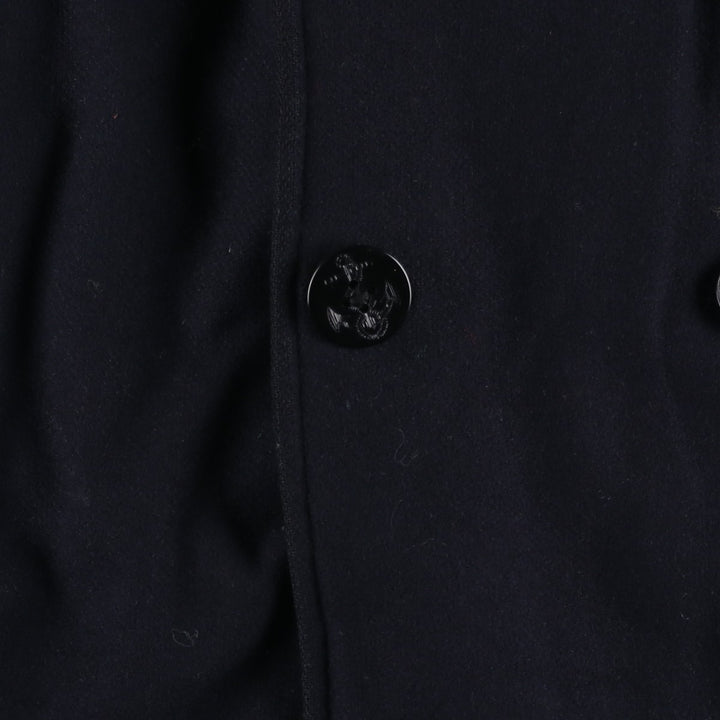 Burberry's peacoat, men's size L unclear navy blue type Vintage Second Hand