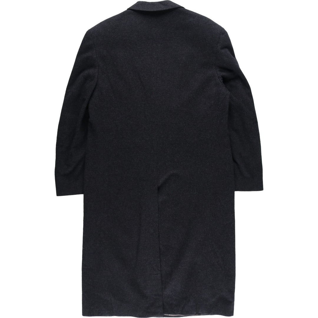 Burberry's double-breasted peak lapel chester coat, men's size M unclear Charcoal Vintage Second Hand