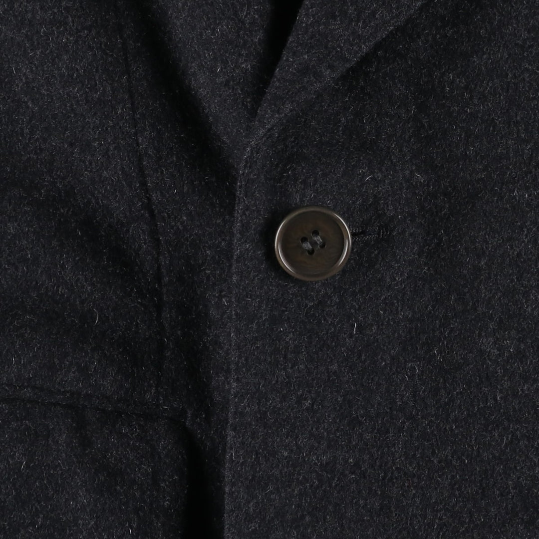 Burberry's double-breasted peak lapel chester coat, men's size M unclear Charcoal Vintage Second Hand