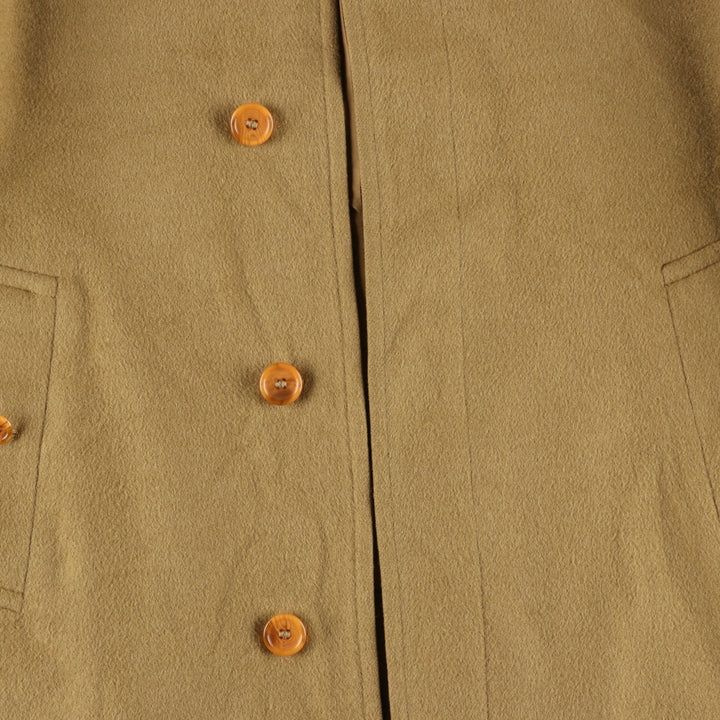 Burberry's wool half coat, made in England, size L wool Camel type Vintage Second Hand