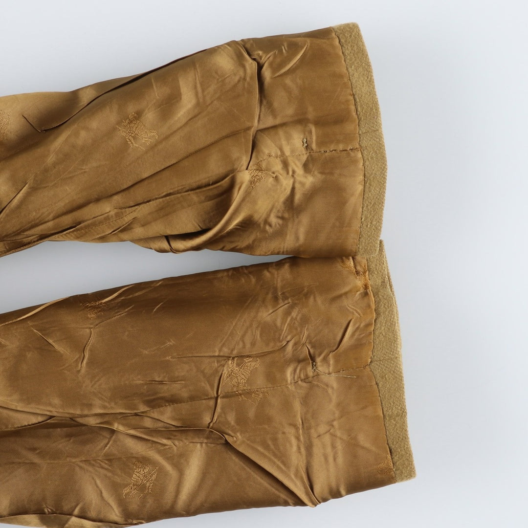 Burberry's wool half coat, made in England, size L wool Camel type Vintage Second Hand