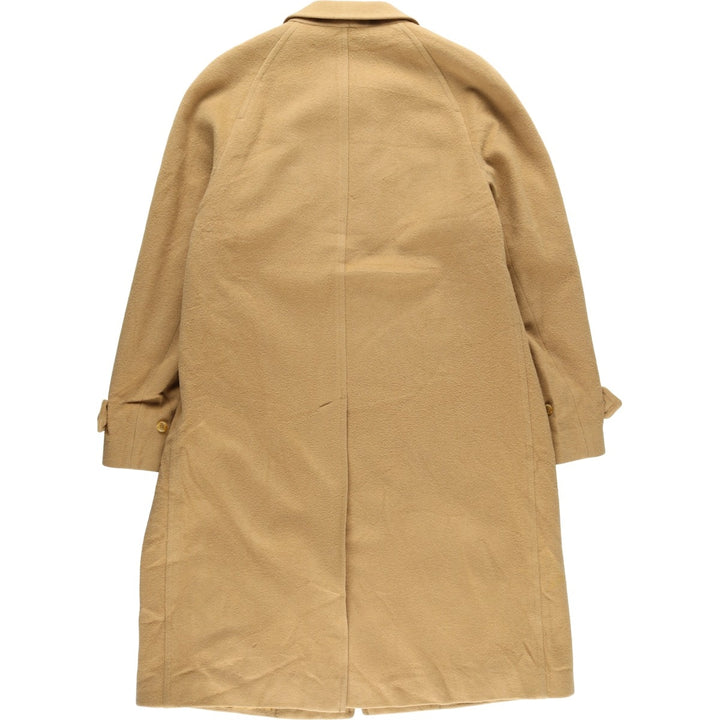 Burberry's wool long coat, made in England, men's size XL wool Beige type Vintage Second Hand