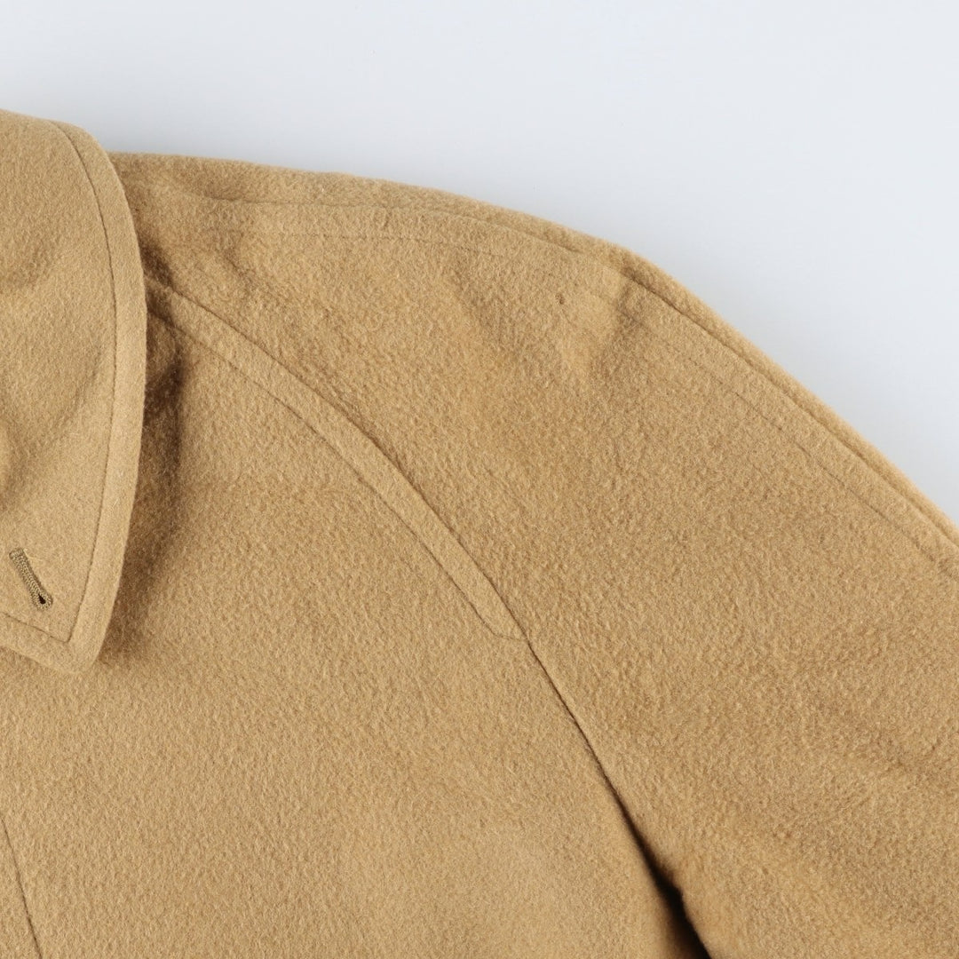 Burberry's wool long coat, made in England, men's size XL wool Beige type Vintage Second Hand