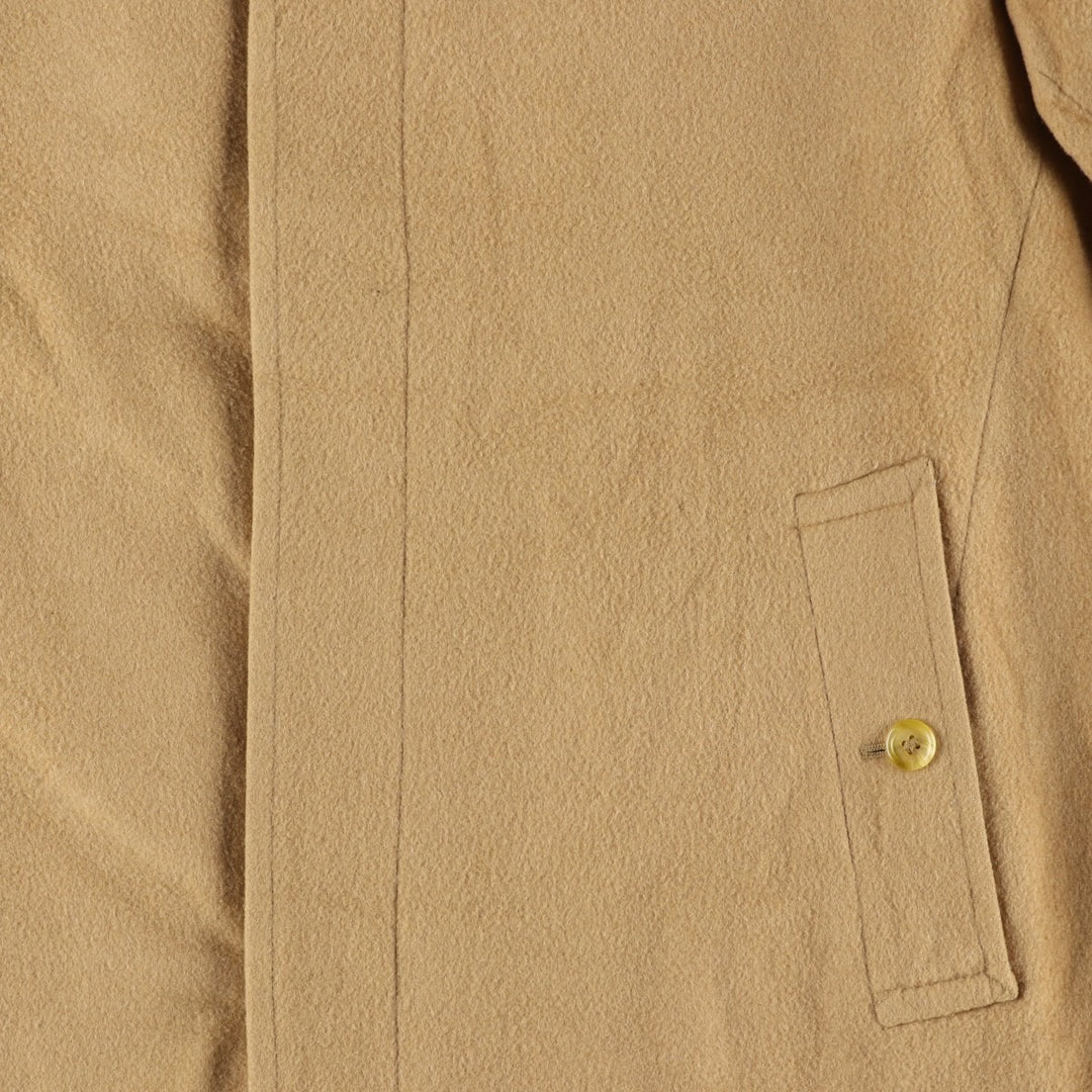 Burberry's wool long coat, made in England, men's size XL wool Beige type Vintage Second Hand