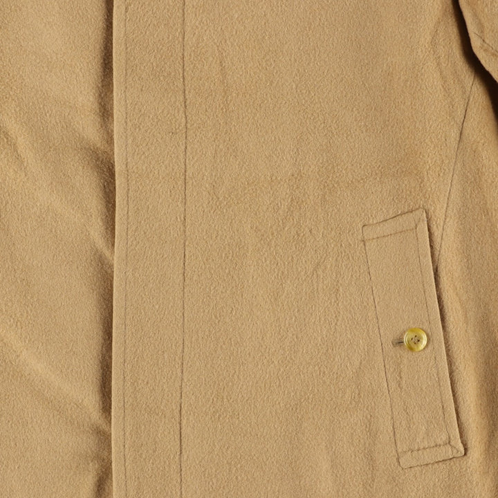 Burberry's wool long coat, made in England, men's size XL wool Beige type Vintage Second Hand