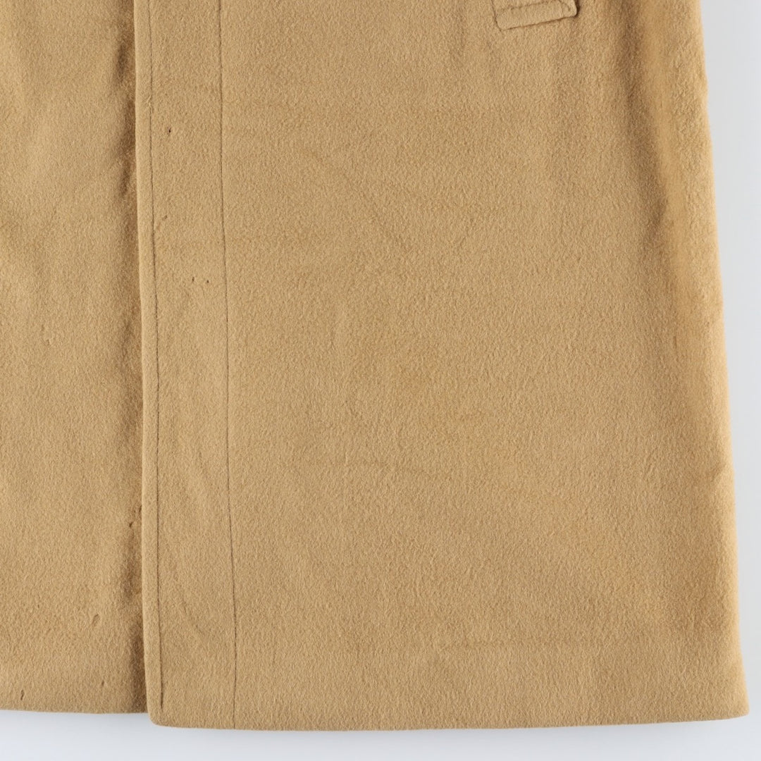 Burberry's wool long coat, made in England, men's size XL wool Beige type Vintage Second Hand