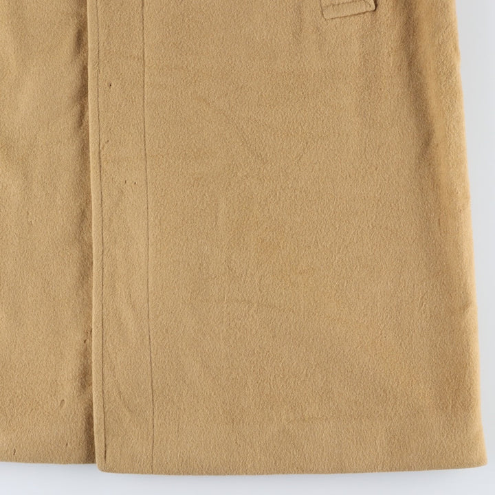 Burberry's wool long coat, made in England, men's size XL wool Beige type Vintage Second Hand