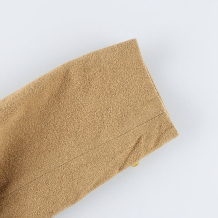 Burberry's wool long coat, made in England, men's size XL wool Beige type Vintage Second Hand