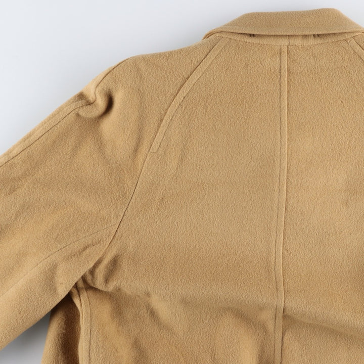 Burberry's wool long coat, made in England, men's size XL wool Beige type Vintage Second Hand