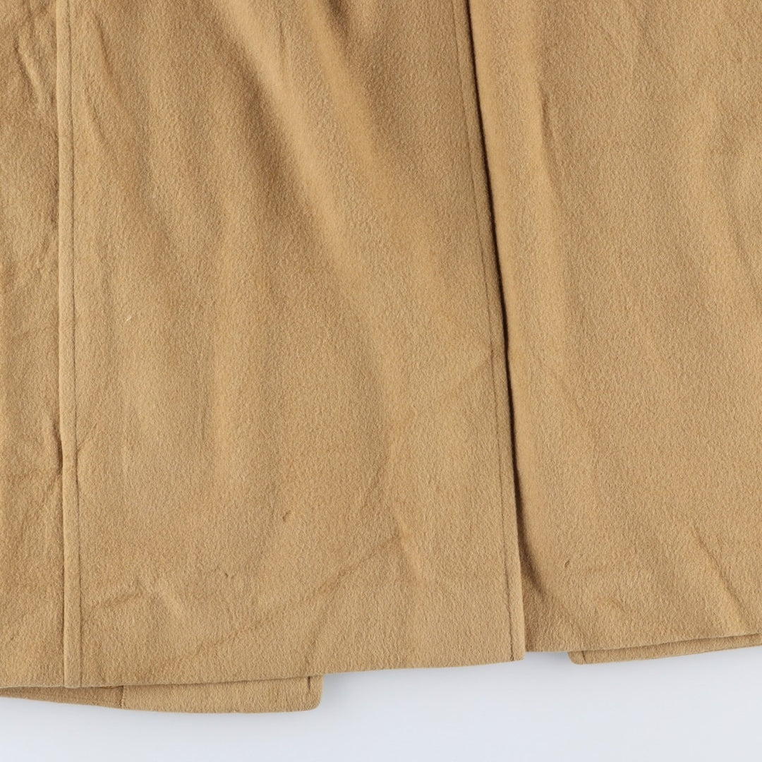 Burberry's wool long coat, made in England, men's size XL wool Beige type Vintage Second Hand