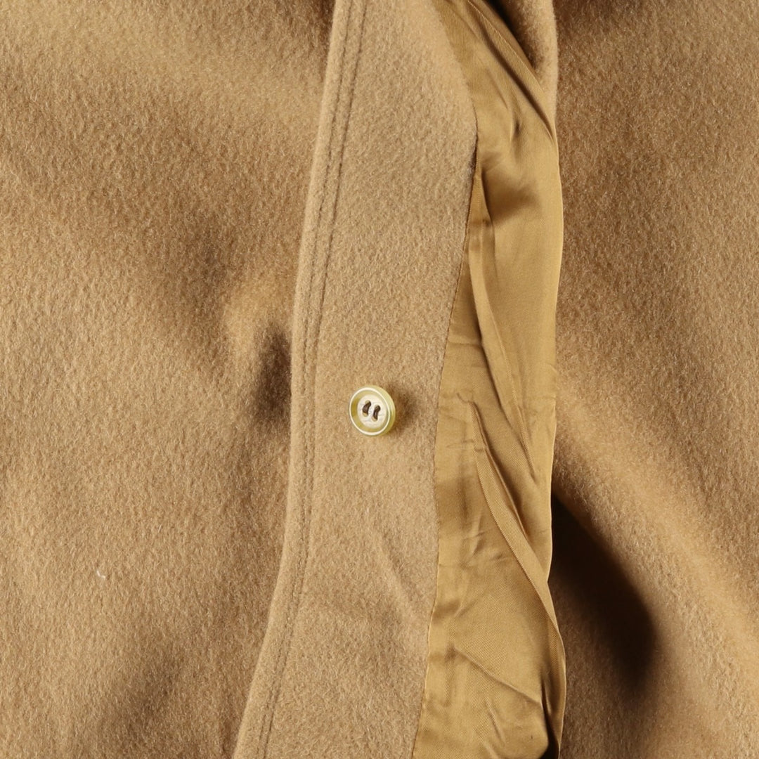 Burberry's wool long coat, made in England, men's size XL wool Beige type Vintage Second Hand