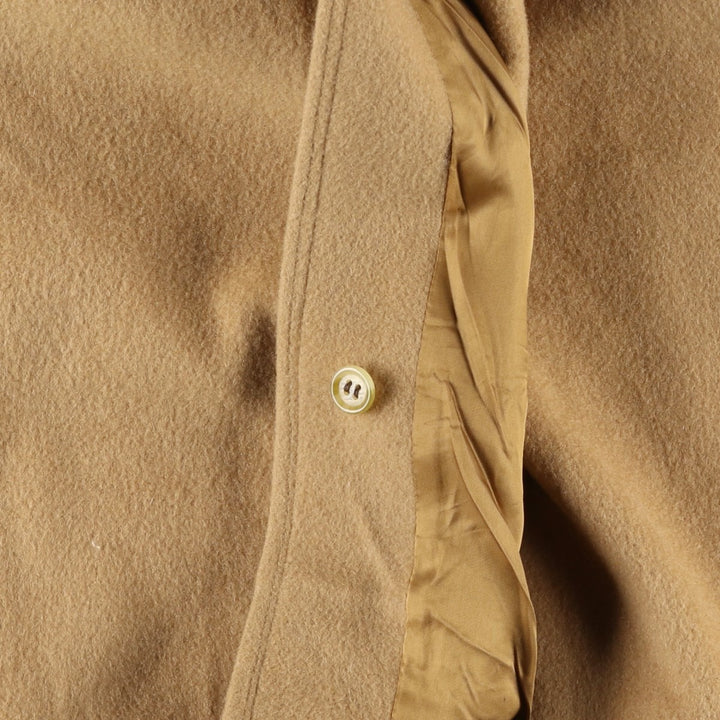 Burberry's wool long coat, made in England, men's size XL wool Beige type Vintage Second Hand