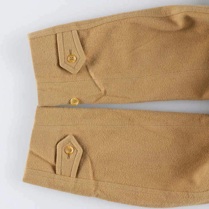 Burberry's wool long coat, made in England, men's size XL wool Beige type Vintage Second Hand