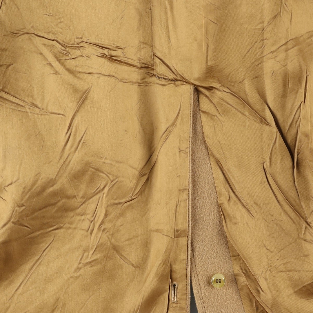 Burberry's wool long coat, made in England, men's size XL wool Beige type Vintage Second Hand