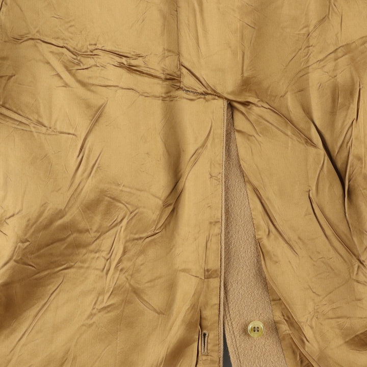 Burberry's wool long coat, made in England, men's size XL wool Beige type Vintage Second Hand